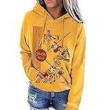 Womens Hoodies Old School Pee Chee Sweatshirt Casual Pullover Top Loose Fit Blouse Tunic Top