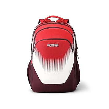 American Tourister Trivo 31 Ltrs Red/White Casual Backpack (Fi6 (0) 05 002)