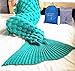 MOFANG FAMILY Soft Mermaid Tail Blanket Sofa Quilts Sleeping Bag for kids Adult 71