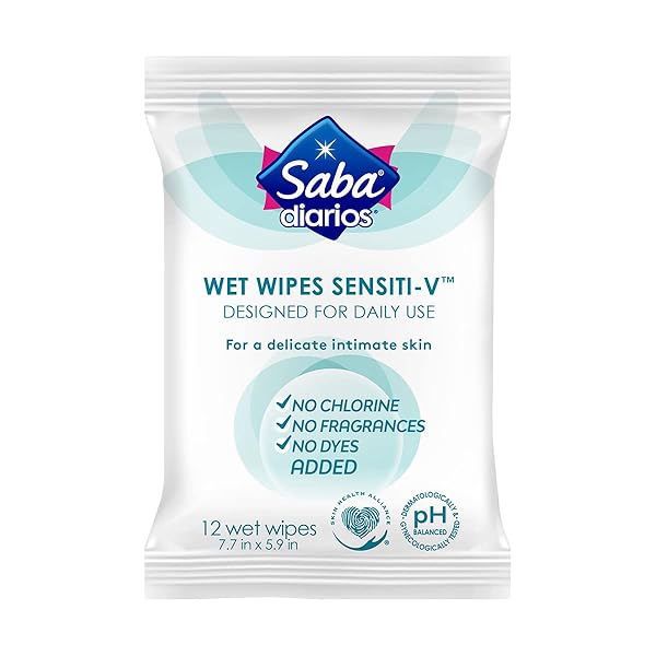 SABA SENSITI-V FEMININE WIPES, 288 COUNT (PACK OF...