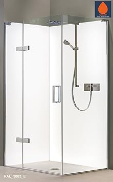 ORIGINAL plateART Eck-Duschrückwand 2 Platten à 90 x 210 cm, Wandverkleidung, Wandbild, Rückwand Alu-Dibond OHNE FUGEN, Flies