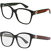 Gucci GG0038ON Designer Fashion Eyeglasses Stylish Square Frame Eyewear with Luxury eSHADES Kit - Embrace Sophistication and Elegance