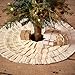 Creme Burlap Ruffled Mini Tree Skirt 21