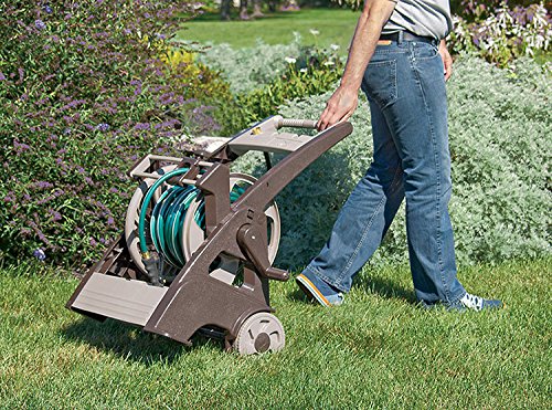 The Ames Companies, Inc 2384680NL NeverLeak Hose Cart and Guide with 250-Foot Capacity