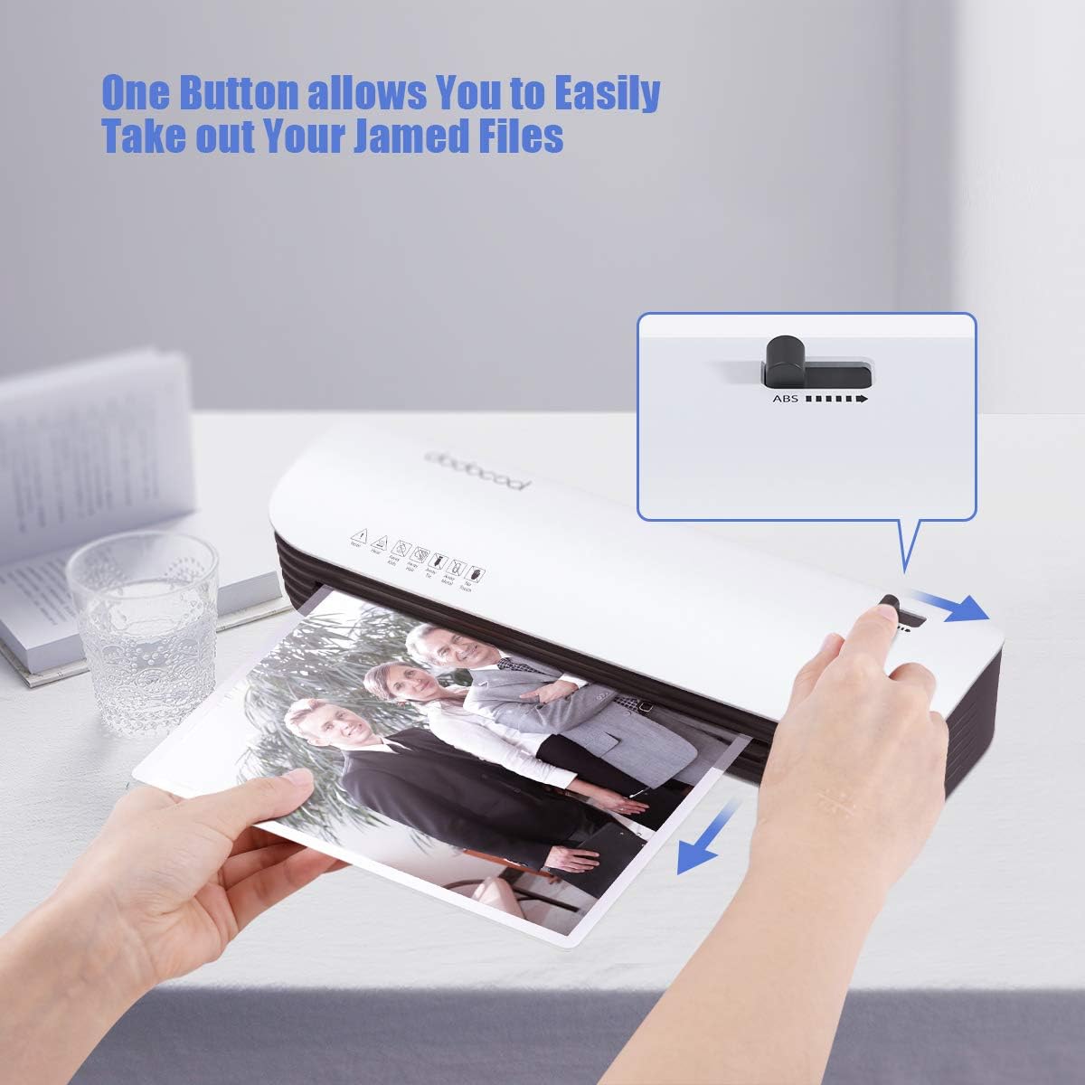 Laminator, dodocool Thermal Laminating Machine, 4 in 1 Personal Laminator for Home Use Shcool Teacher Office, 9 Inches Small Cold Lamination Machine with 20 A4 A5 A6 Pouches Trimmer Corner Rounder : Office Products