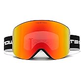 T3 Snow Ski Goggles, Universal Fit, Magnetic Interchangeable Lens, Anti-Fog, UV Protection