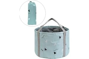 DOROSUN 24L Large Collapsible Foot Bath Tub for Travel Camping, Portable Foot Soak Spa Basin Foldable Water Bucket for Soaking Feet, Green