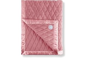 Dreamland Baby 4lb Weighted Blanket for Kids. Breathable Dual Fabrics with Minky Cooling Side & Cozy Microfleece on Reverse. Mom-Owned US Business, Premium Materials (Dusty Rose)