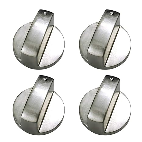 Rolin Roly Brushed Metal Gas Stove Knobs Cooker Control Switch