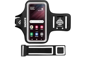 BUMOVE Running Armband for Samsung Galaxy S25 /S24/S23 /S22 Ultra,Edge,S25+,S24+,S23+,Gym Workouts Sports Phone Arm Band, with Card Holder (Black)