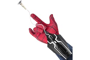 Chudeilo Spider Web Shooter Toy 2.0 Upgrade, Spider Launcher Glove with 9.8 Foot Range - Cool Gadgets for Real Silk Superhero Role-Play - Fun Gift for Men, Teens, and Kids Cosplay