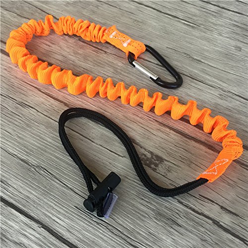 Tethers Tools Single Carabiner Tool Lanyard Safety Rope for Climbing Extended Length (2Pcs)