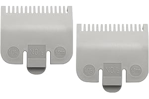DAIRRR FUUU Guard Replacement for Wahl Clipper Guards Set Hair Clipper and Trimmer, Clipper Guide Comb #3137-101 - Grey #1/2-1/16" (1.5mm) (2 Pack)