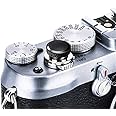 Soft Camera Shutter Release Button Cap for Fujifilm X-M5 XM5 X100VI X-T5 X-T30 II X-T20 X-T10 X-E4 XE4 X-T4 X-T3 X-T2 X-Pro3 X-Pro2 X100V X100F X100T X100S for Sony RX10 IV III RX1RII RX1R RX1 Black