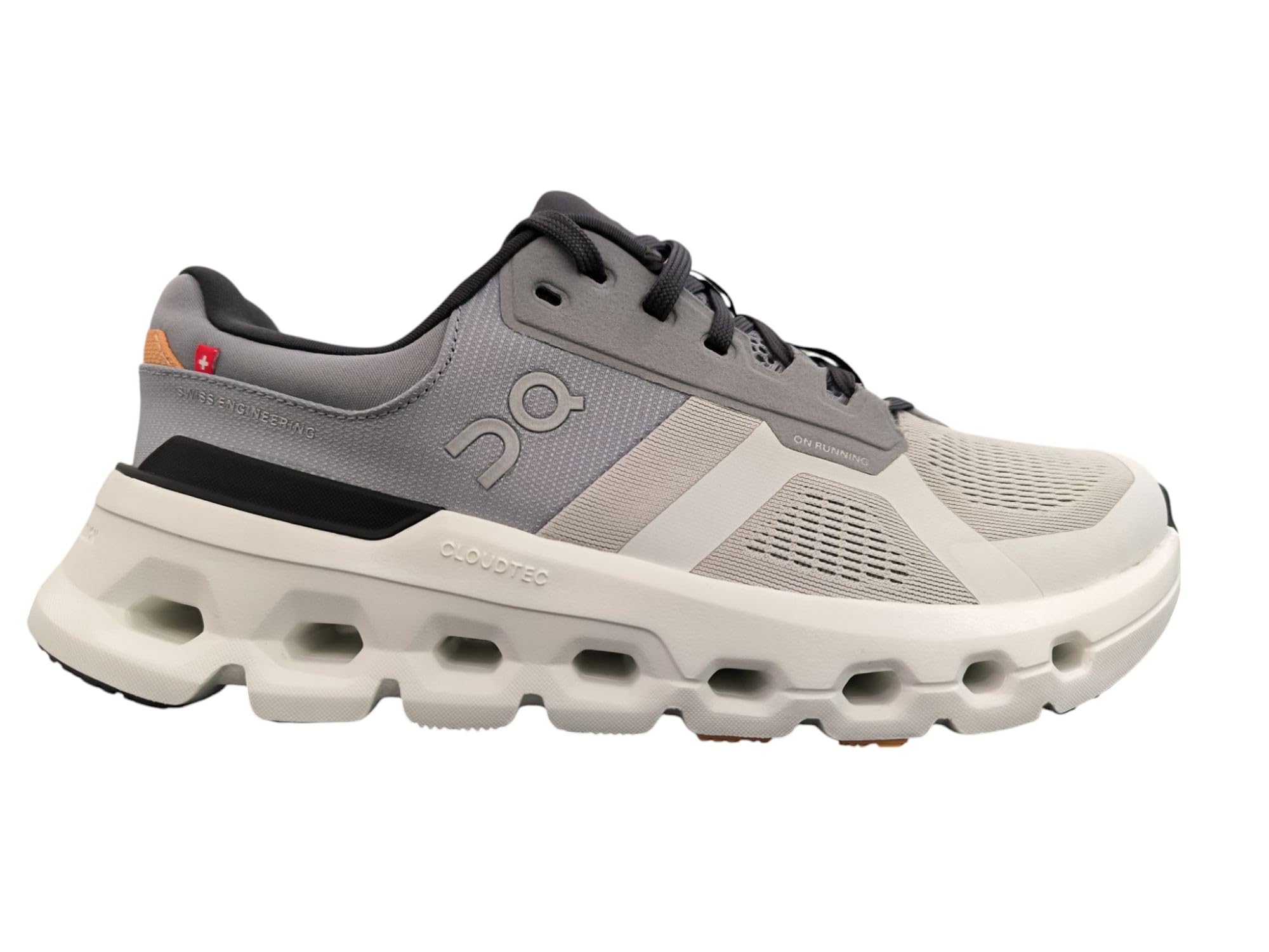 On Men's Cloudrunner 2 Sneaker, Wolf/Ivory, 11