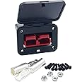 JooFn 175A Plug Mounting Panel with Cover for Anderson SB175 Connectors Flush Mount Recessed Plate (Red-1pc)