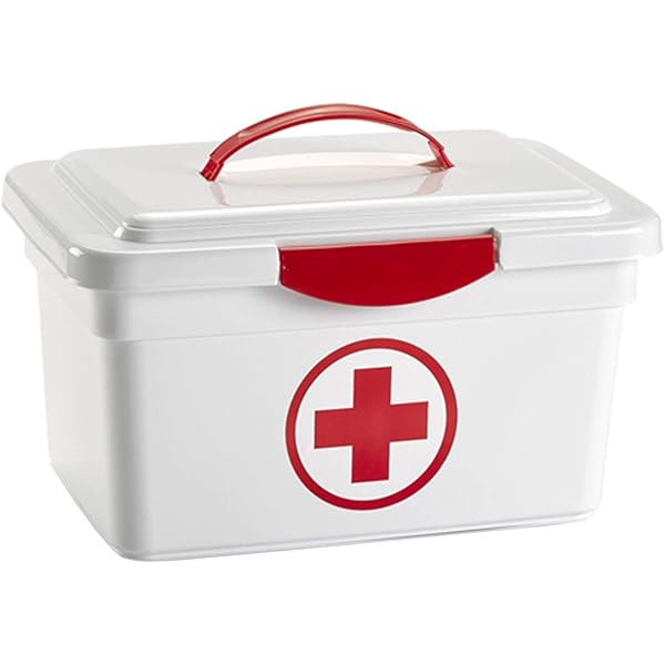 Acan Caja botiquín Primeros Auxilios con Tapa y asa 8L.: Amazon.es: Hogar