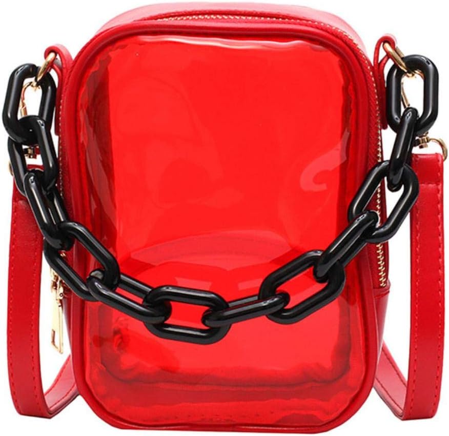 red transparent bag