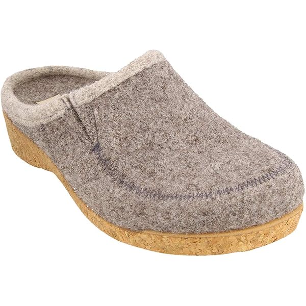 Finn Comfort Unisex Tirol Slippers – Wool Felt Clogs With Cork Footbed, Size 42 (US Men 8.5-9 / Women 11.5-12) - View #6