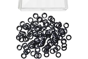 TB TBUYMAX Wacky Worms O-Rings for Wacky Rigging Senko & Stick Soft Baits - Silicone Rings for 4&5" Senkos with Tackle Boxes by Tbuymax