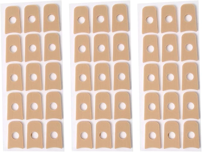 Healifty 45pc U Shape Callus Cushions Soft Foam Corn Pads Waterproof Toe Foot