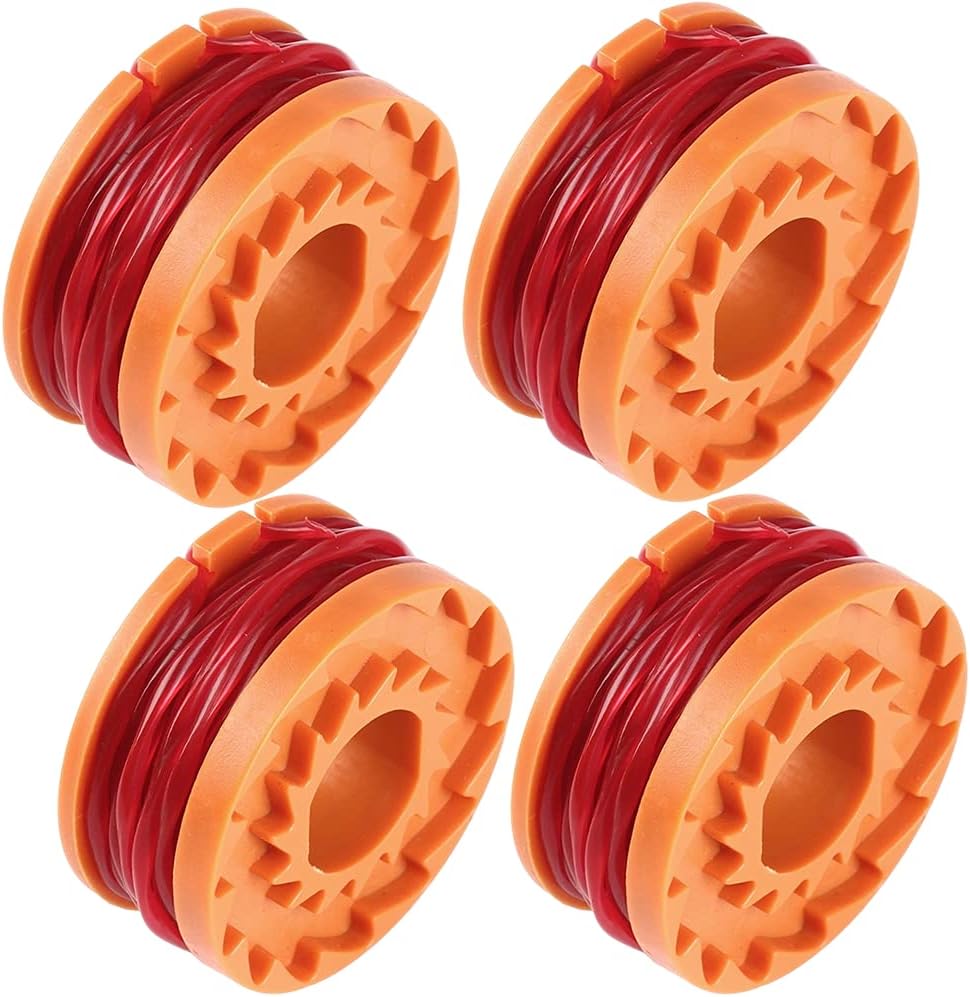 JINHENB 4 Pcs Worx Trimmer Spool Replacement Nylon Line for WA0010