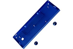 YMDK GH60 Anodizing Aluminum CNC Case for 60% Mechanical Gaming Keyboard Compatible Poker2 Pok3r Faceu 60 with ALU Feet (Blue)