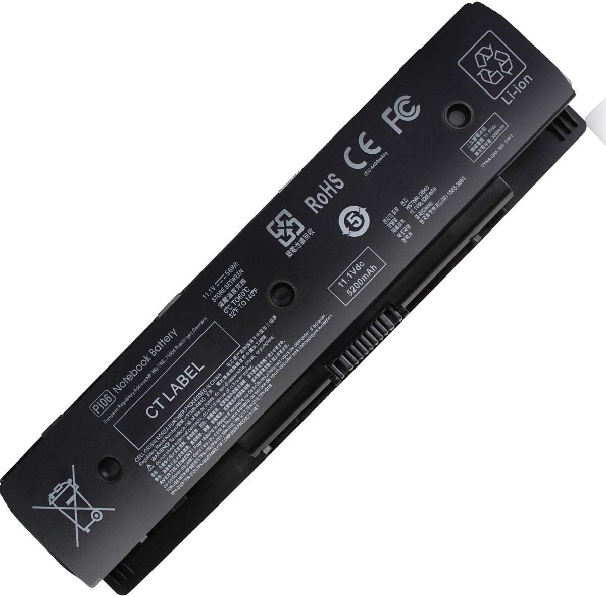 P106 PI06 Notebook Battery 710416-001 for HP Envy 14 15 17 HSTNN-LB4N HSTNN-UB4N 11.1V