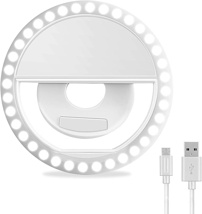 Rechargeable Portable Clip-on Selfie Light
