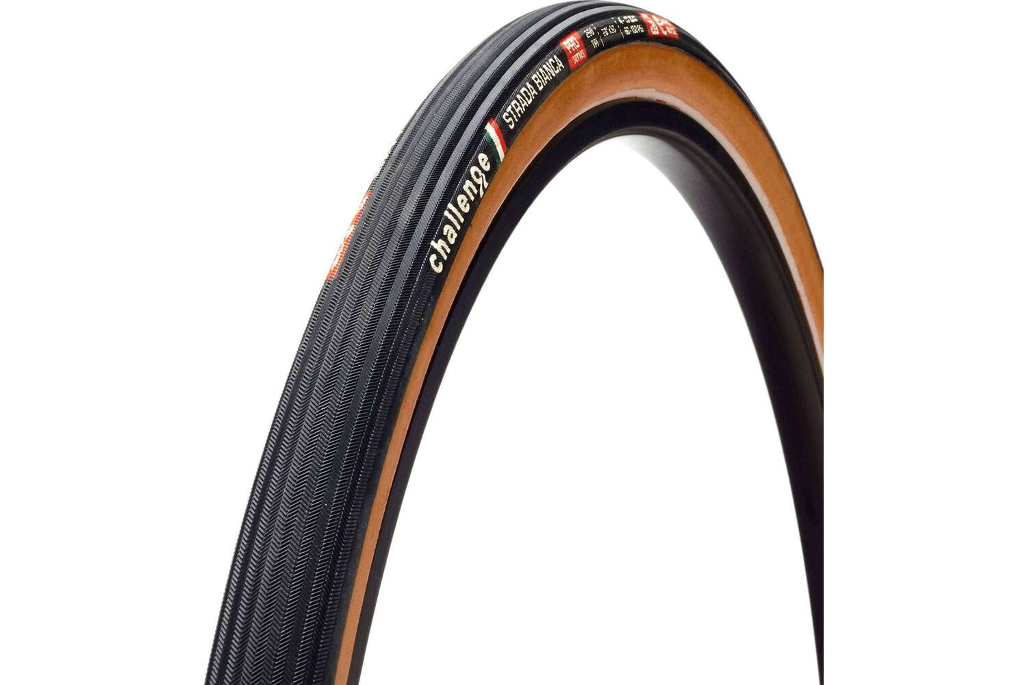 Challenge Strada Bianca Tubeless Ready Handmade Adult Unisex, Black/Tan, 33