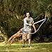 Squishy Face Studio Flirt Pole V2 with Blue/Aqua Squeaker Fleece Lure - 36 inch Pole, 52 inch Cord - Durable Dog Toy for Fun Obedience Training & Exercise