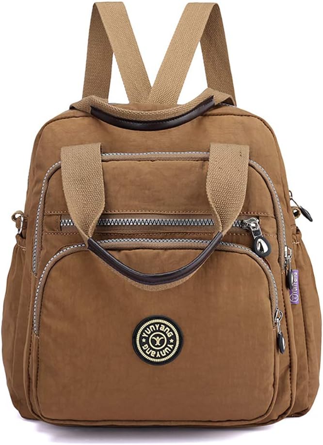 Mfeo 3 Uses Multi Pockets Womens Nylon CrossBody Shoulder Bag Tote Backpack