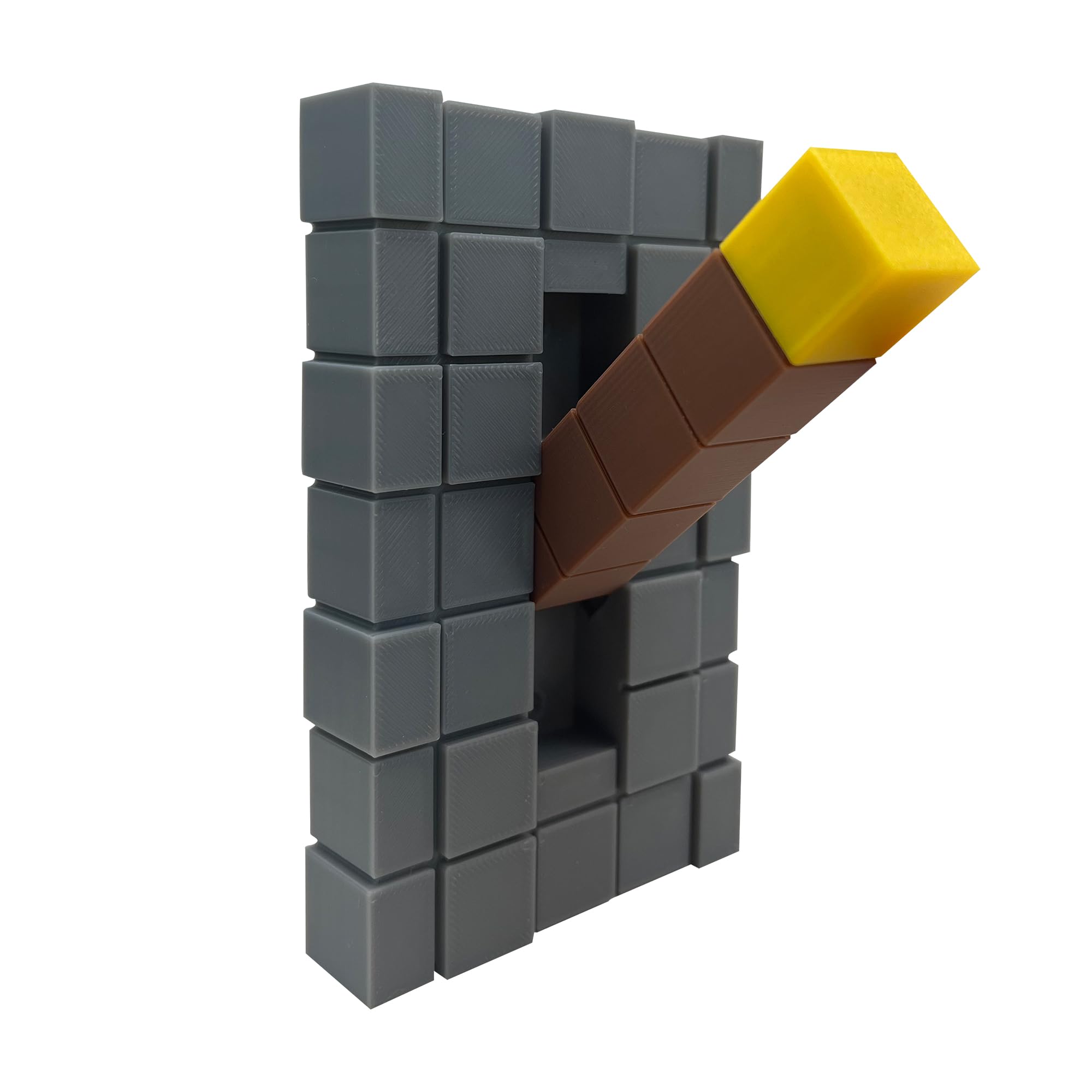 Photo 1 of Game Room Light Switch Cover, 1 Toggles Blocks Light Switch Cover, My World Room Decor, 1 Gangs Standard Size for Fans Kids Bedroom Decoration, Yellow stick level