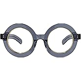 Zeelool Retro Thick Round Blue Light Blocking Glasses for Women Men Calhoun ZOA01776