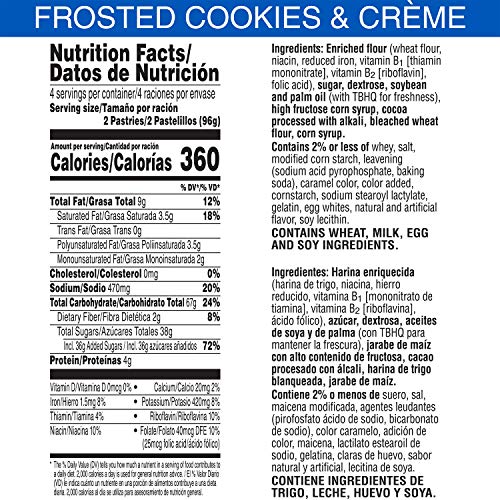 4 Pop+Tarts+Breakfast+Toaster+Pastries+Frosted