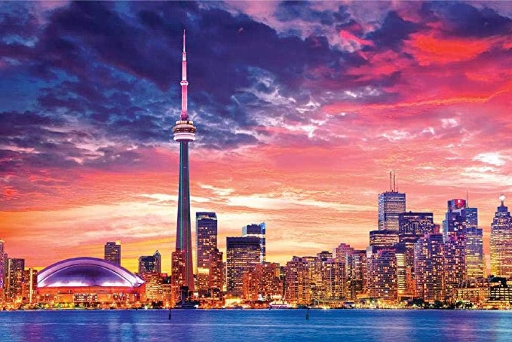 HAIYOUYOU Toronto Skyline Photography Poster 1000 Pieces