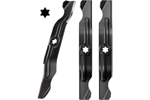 Chway 942-04053C 50" Lawn Mower Blades with 6 Point Star Shape, Mulching Blades Compatible with MTD Cub Cadet Troy Bilt 50 in