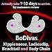 BoDivas Nipple Jewelry Noose Rings Double Chain Gold Hematite Adjuster Non Piercing Nipplerings Nipplechain