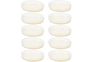 POPETPOP Nutrient Petri Dishes with Agar : 10Pcs 9cm Petri Dish Science Project Kit Prepoured Agar Plates for Science Experim