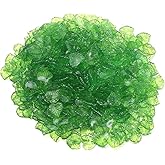 Cauaoa 200 Pcs 15mm Transparent Green Acrylic Leaf Pendants Leaf Bead Charms with Hole for Earring Bracelet Necklace Jewelry Making DIY Craft Green