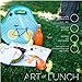 Artovida Artists Collective Reusable Lunch Bags with Zipper - Improved Dual Layer Design by Florent Bodart (France) Zest