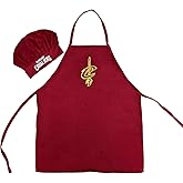 Pro Specialties Group Cleveland Cavaliers Chef Hat/Apron Set, Team Colors, One Size