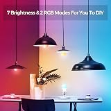 Detake Colour Changing Light Bulb 2 Pack B22 10W RGBW with Remote 12 Colours view 4