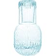 RockTrend Retro Clear Glass Bedside Carafe With Tumbler - 33 Oz Water Pitcher & Cup Night Set