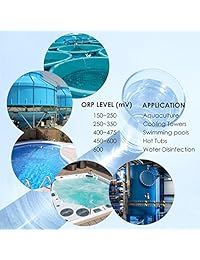 ORP Redox - Medidor - 1999~1999mV, 1 punto de calibración, potencial de reducción de oxidación, acuarios, piscinas, sistemas de tratamiento de agua, acuicultura, spa