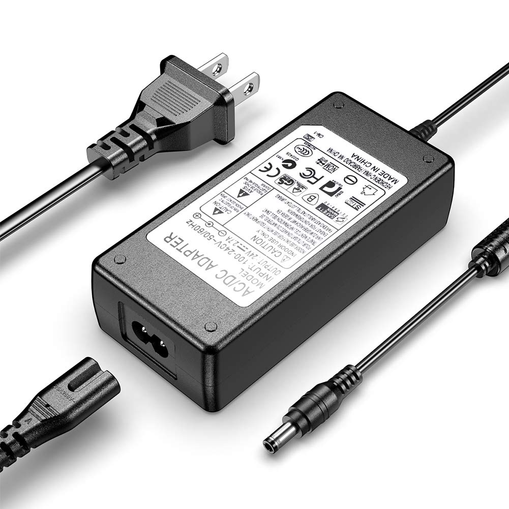 Photo 1 of Punasi 24V 2.7A Power Supply Cord Adapter for Silhouette Cameo 1 2 3 4 SD Portrait Studio Machine, AC/DC Adapter Replacement for Electronic Cutting Tool Charger, Extra Long 59 in Cord