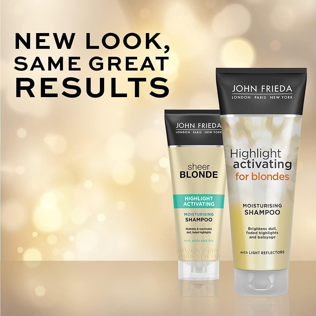 John Frieda Highlight Activating for Blonde Hair Citrus, Moisturising Shampoo, 250 ml (Pack Of 1), Shampoo (Moisturising) - Image 3
