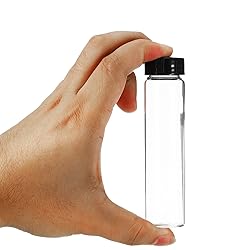 PATIKIL 50mL Reagent Media Bottle, 12 Pack Round