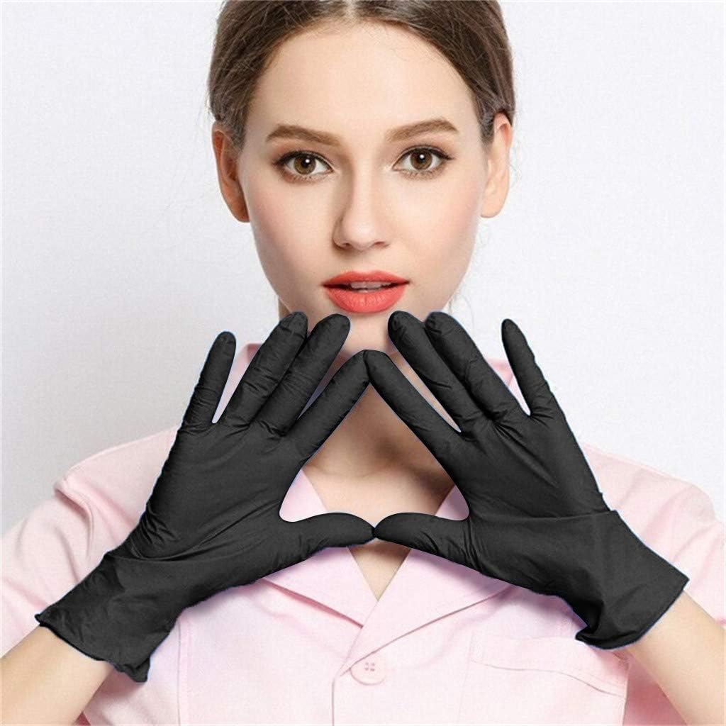 Xinantime 100pcs Rubber Comfortable Disposable Mechanic Nitrile Gloves