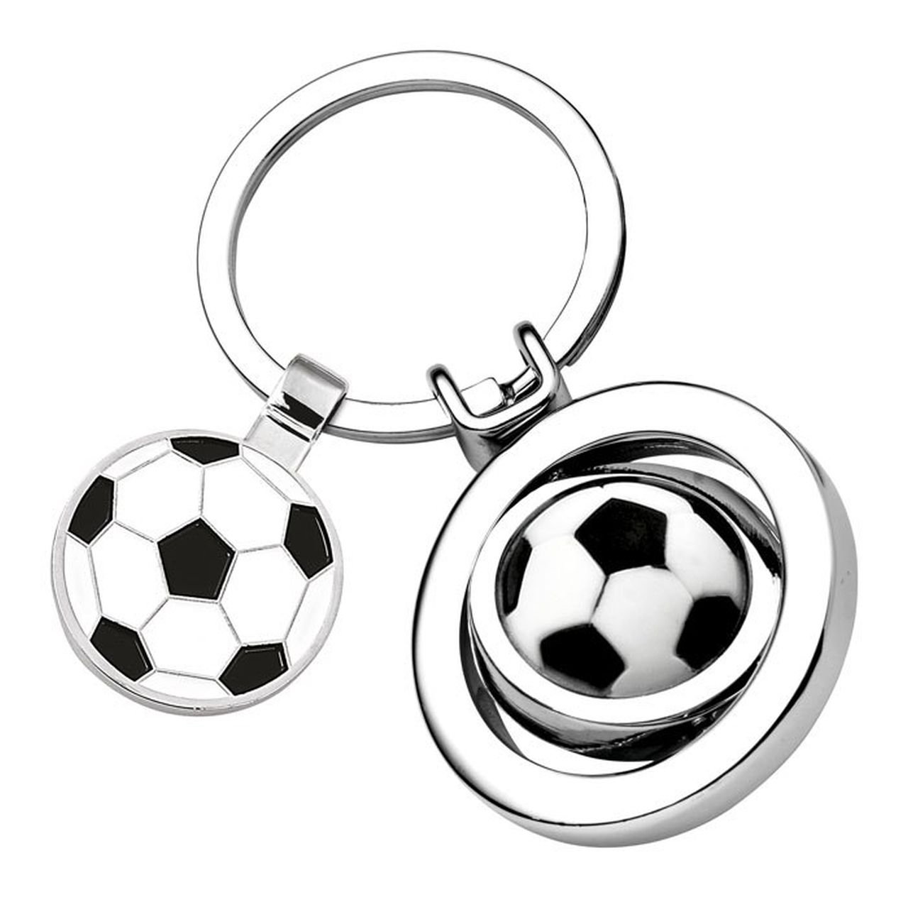 Ten Football keyring with token cod.EL7076 cm 7,6x3,5x1,8h by Varotto & Co.